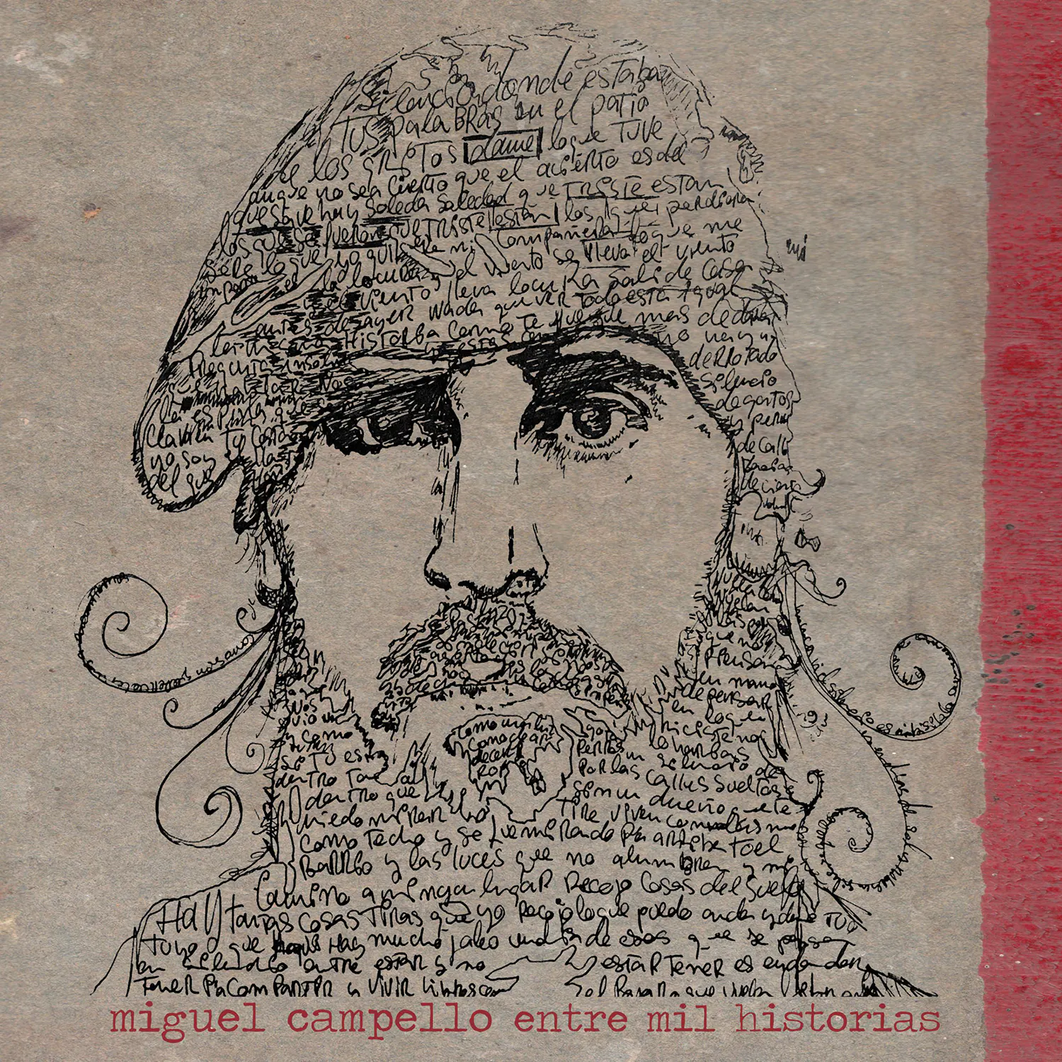 Portada del álbum "Entre Mil Historias" (2018) de Miguel Campello